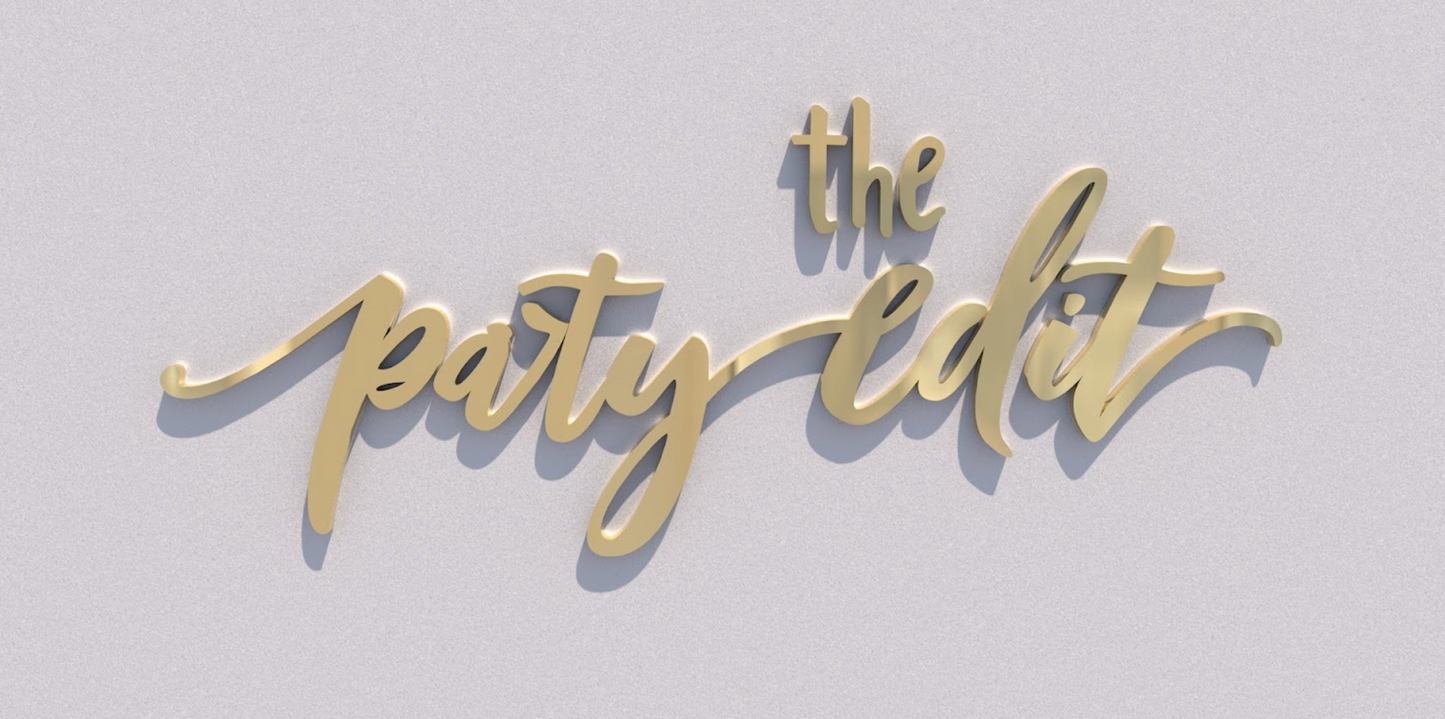 Custom Business Sign for The Party Edit (Final DEPOSIT)