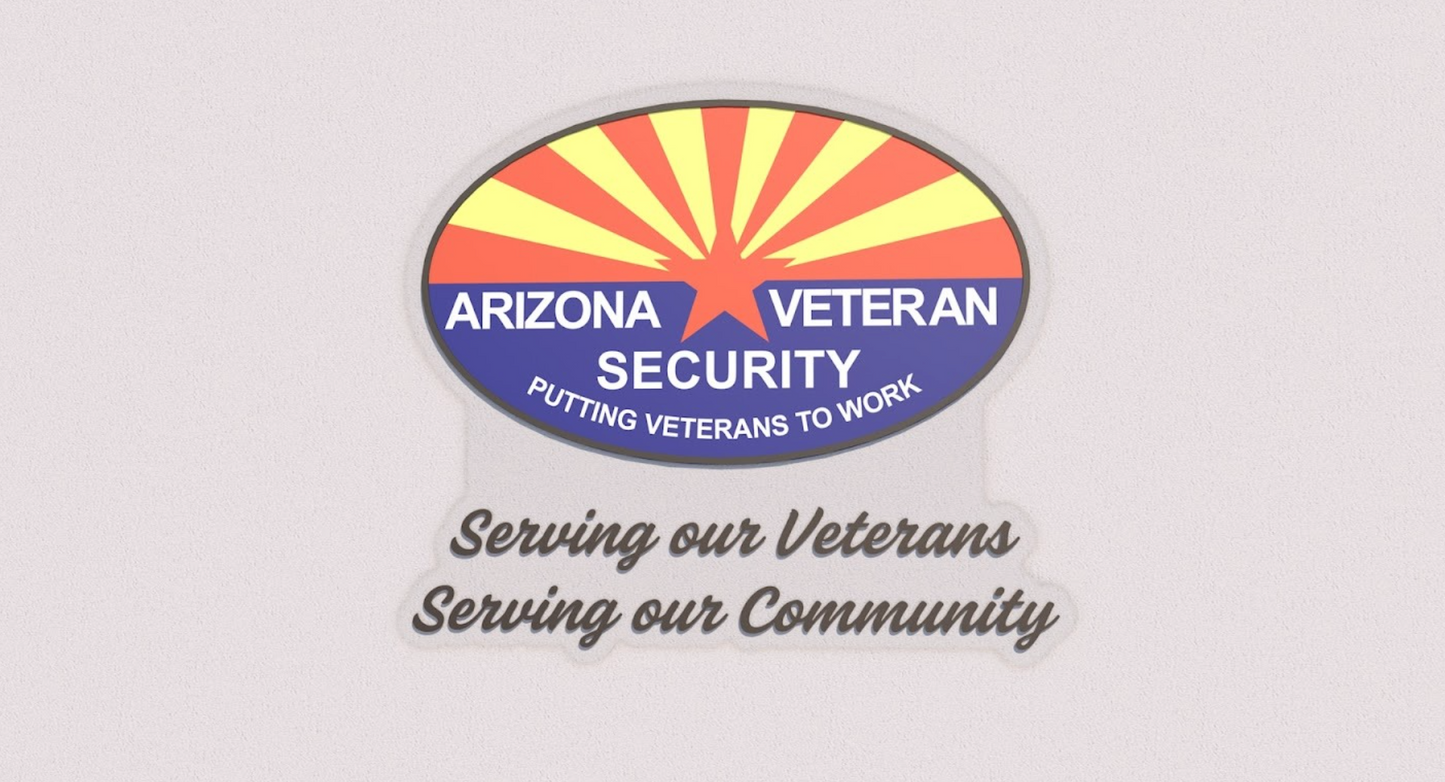 Custom Business Sign for Arizona Veteran Security