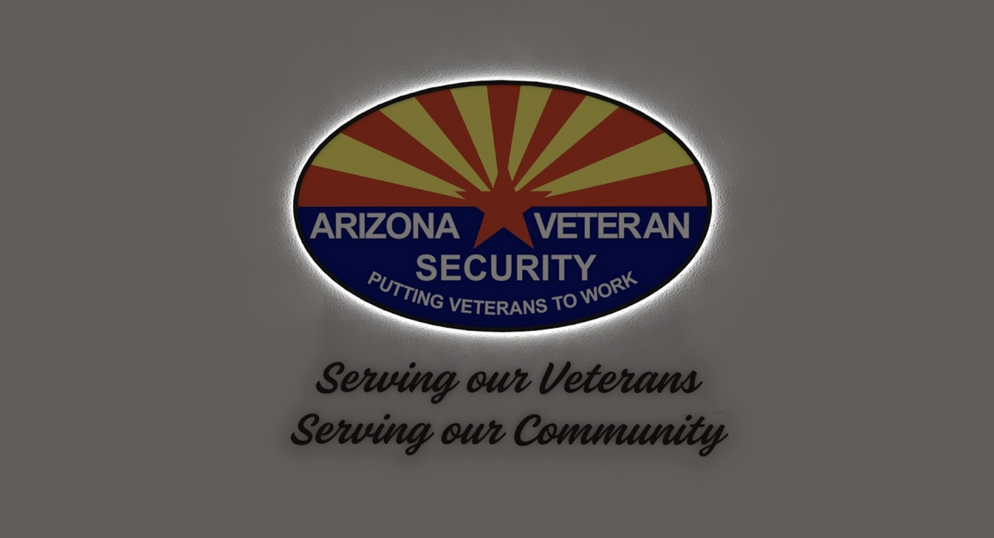 Custom Business Sign for Arizona Veteran Security