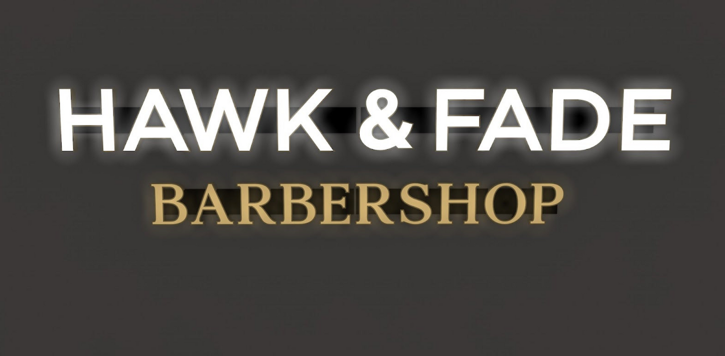 Custom Business Sign for Hawk and Fade