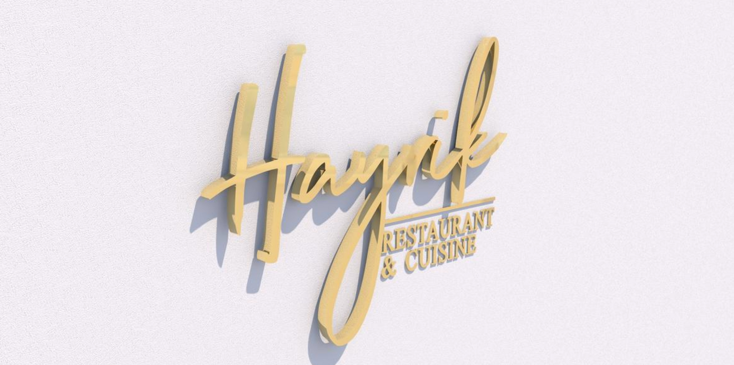 Custom Business Sign for Hayrik