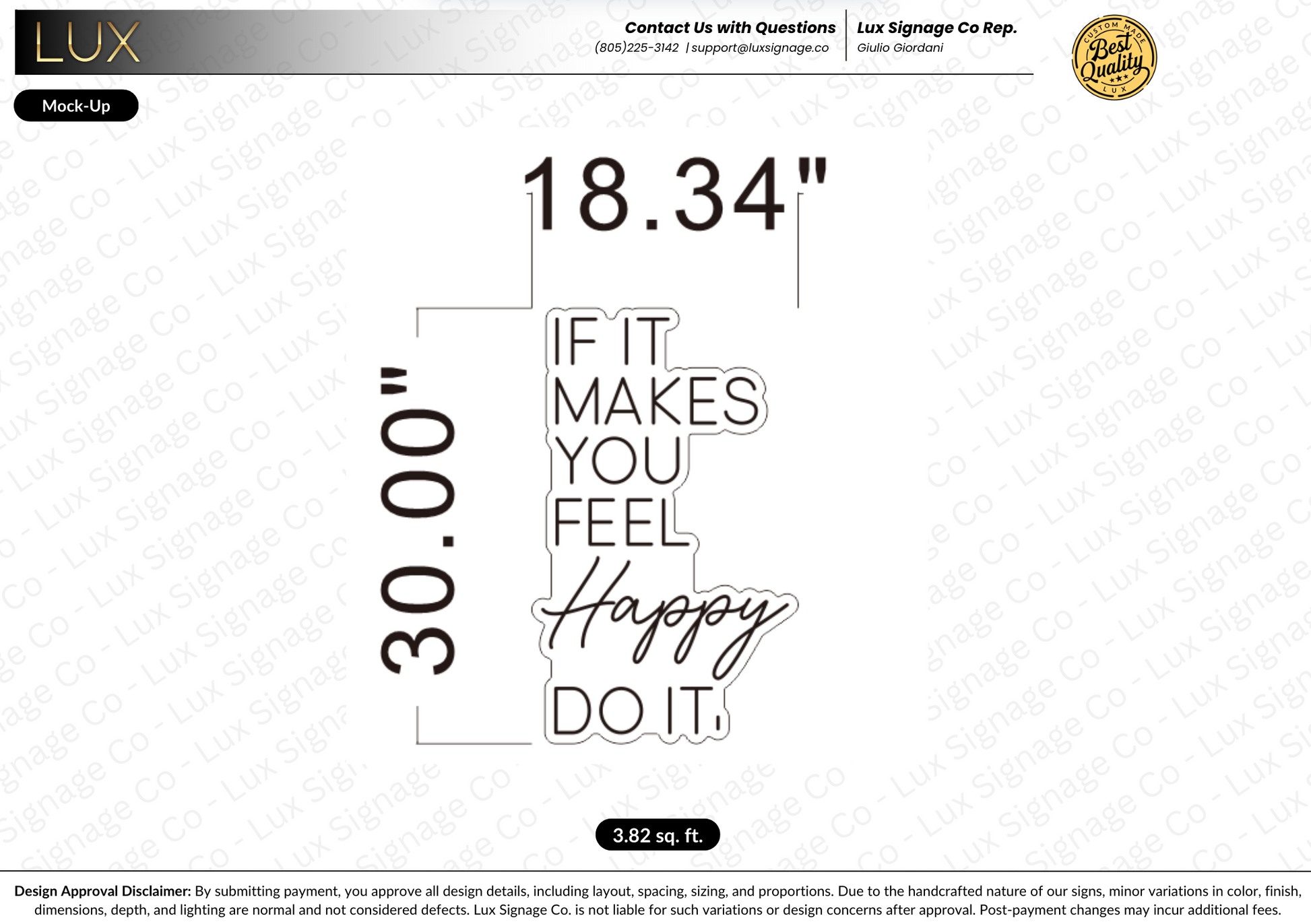 Custom Business Sign for Diane Nguyen