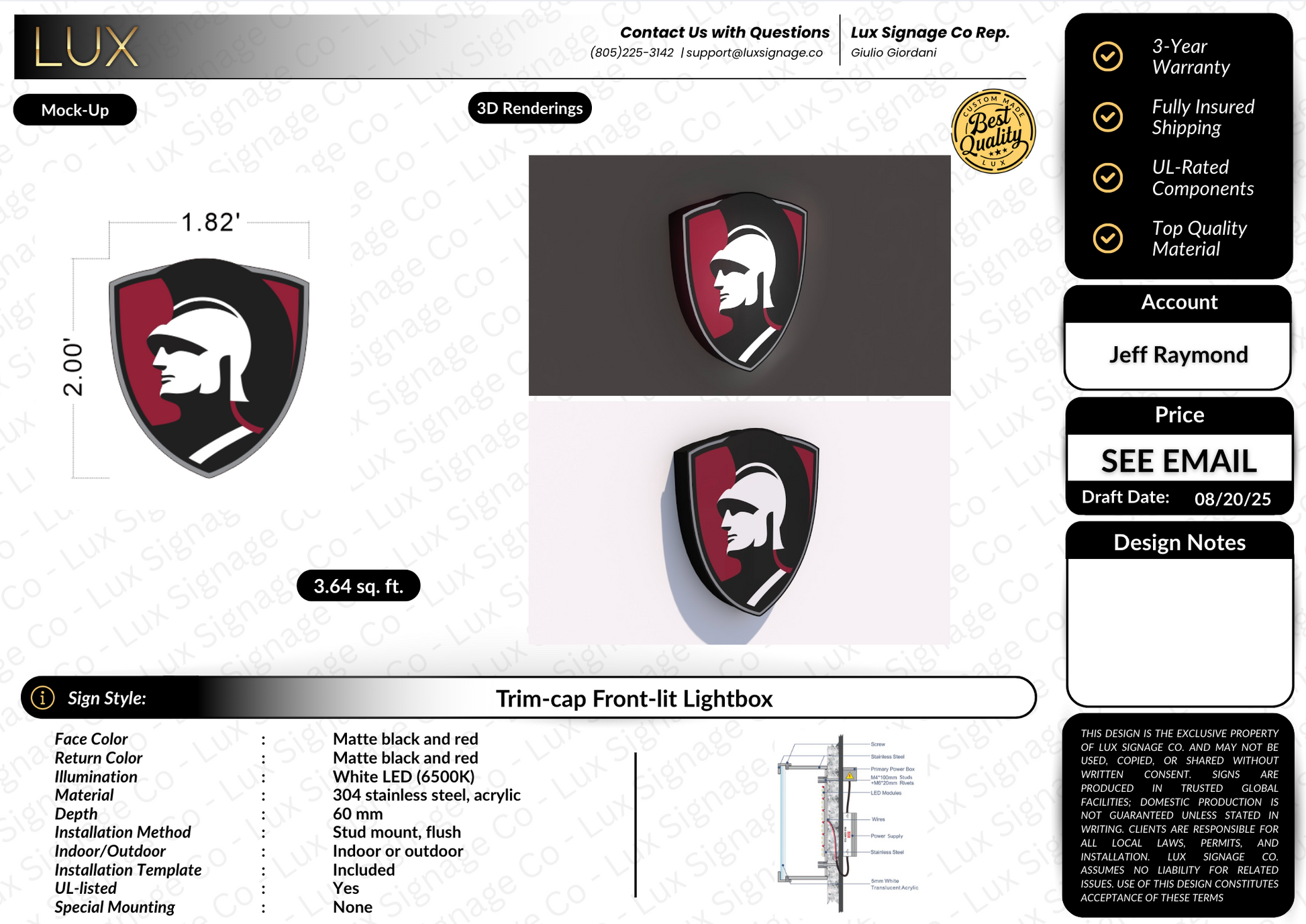 Custom Business Sign for Westmont College