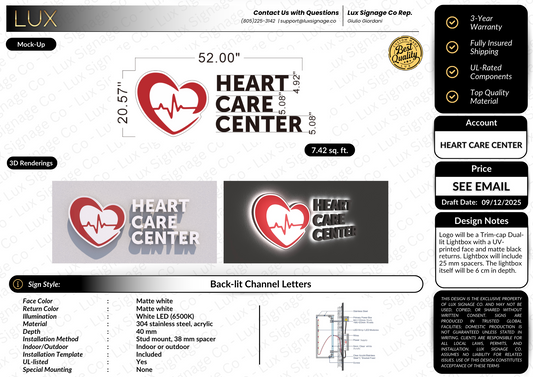 Custom Business Sign for Mohammad Hajjar