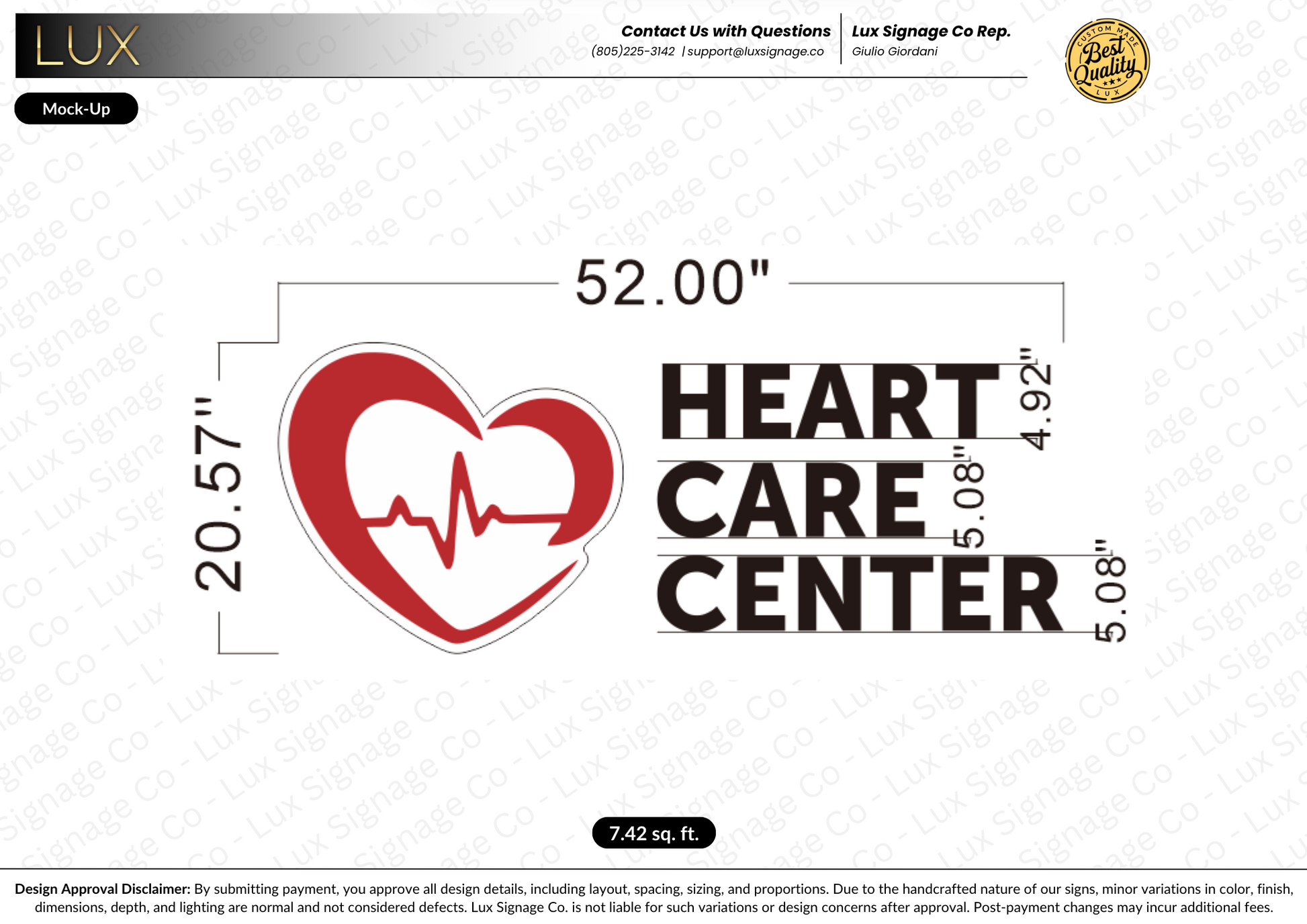 Custom Business Sign for Mohammad Hajjar