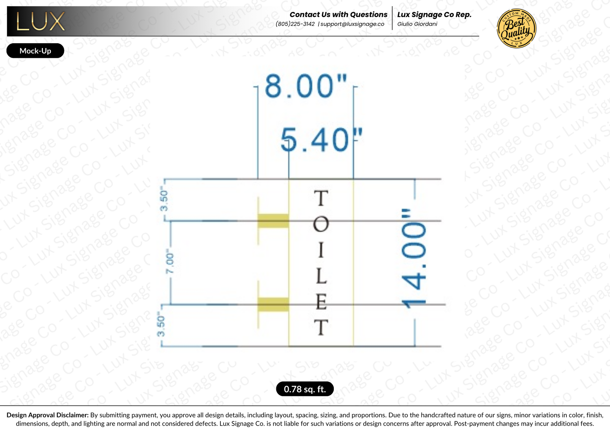 Custom Business Sign for Erin Tracey