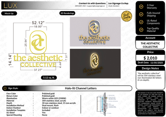 Custom Business Sign for Jahnai Anderson