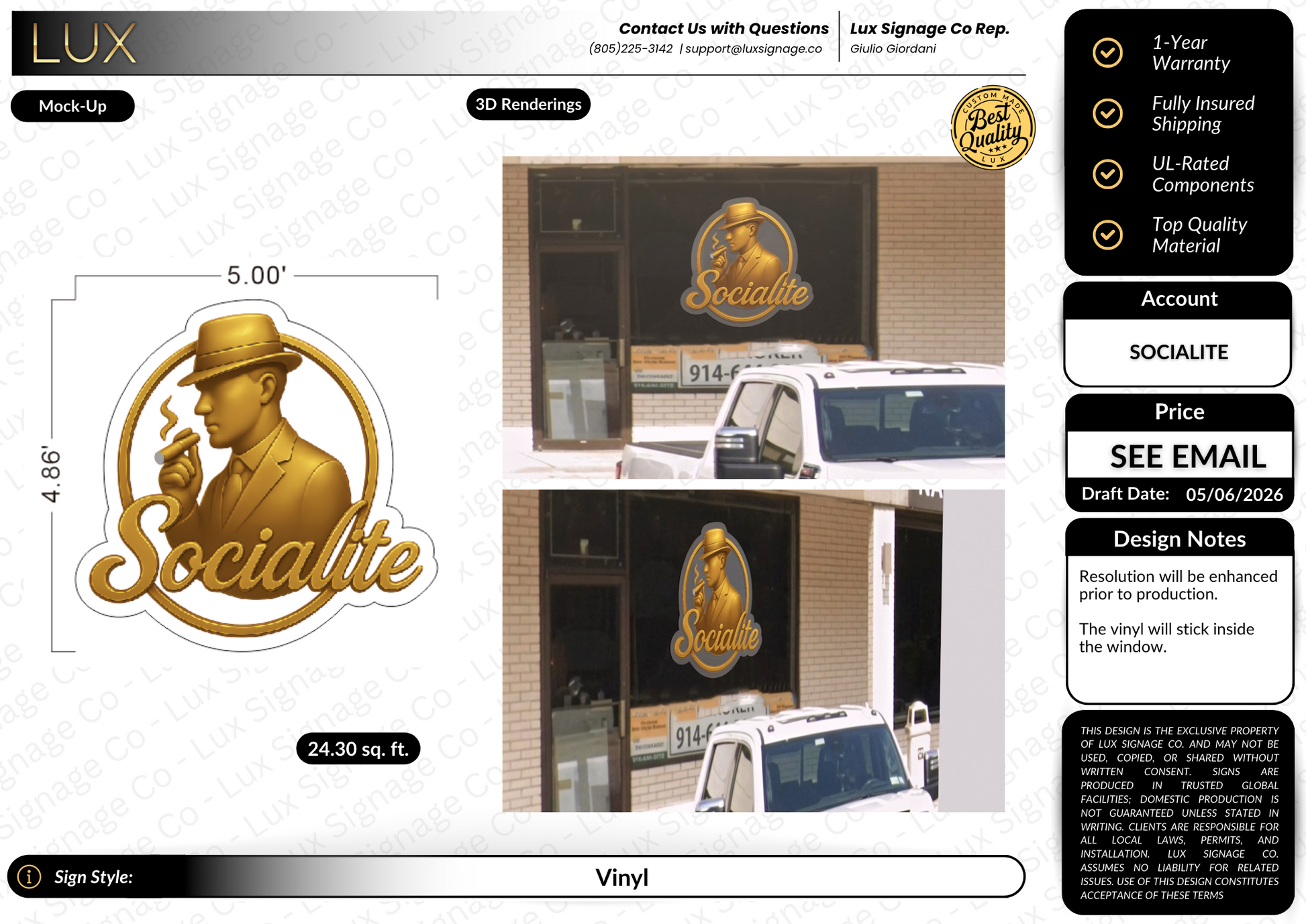 Custom Vinyl for Socialite