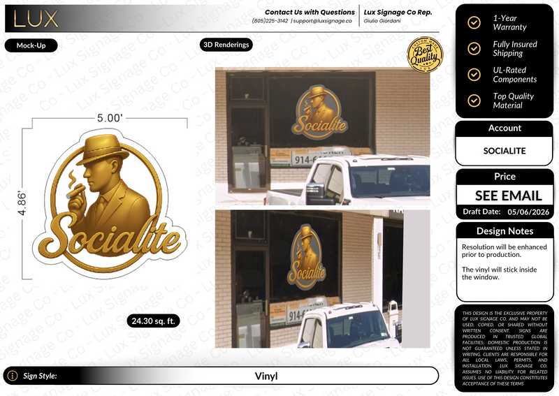 Custom Vinyl for Socialite