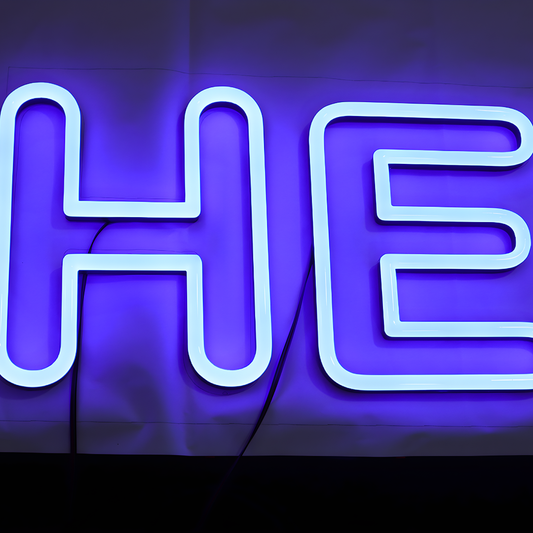 Energy-efficient acrylic LED neon sign with smooth glow