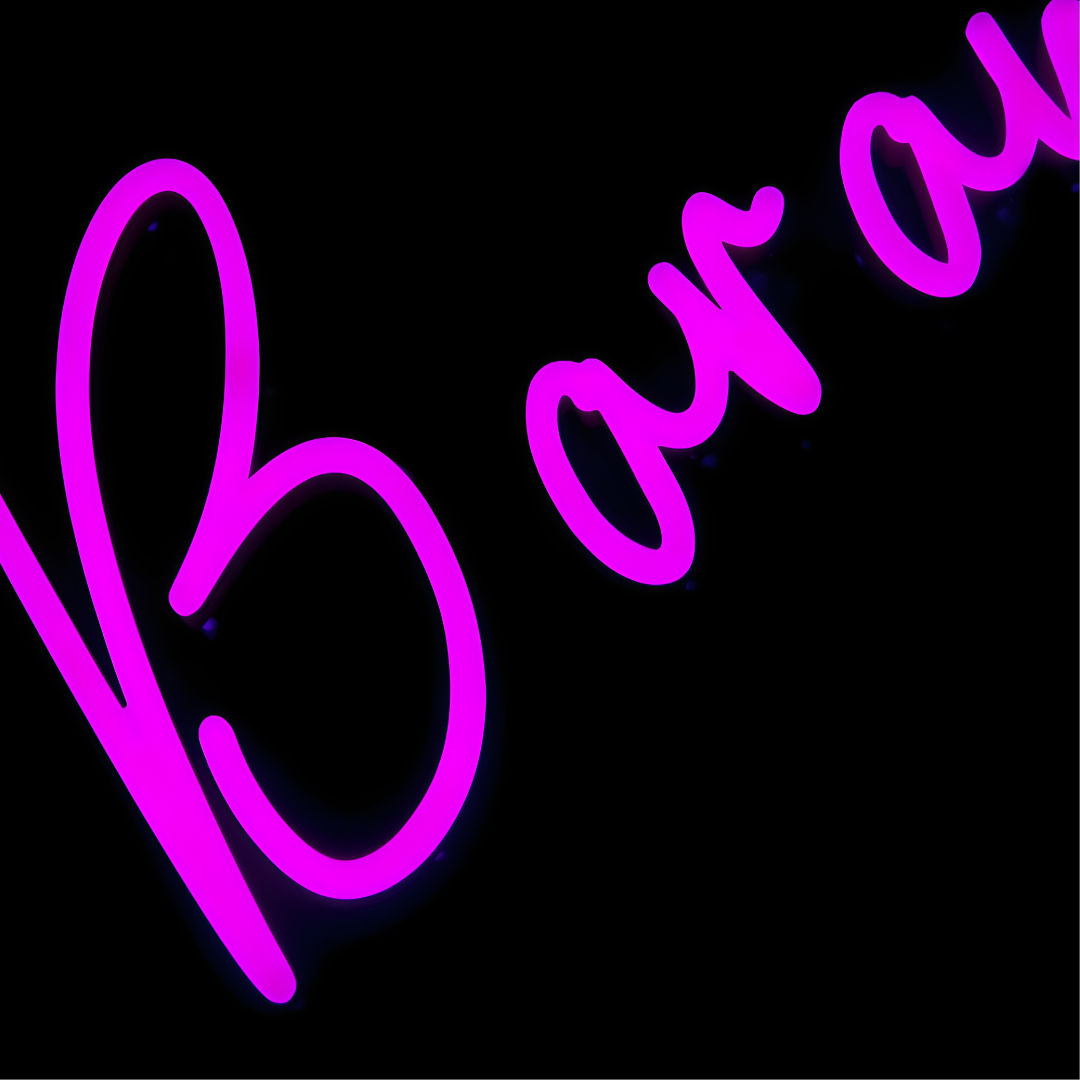 Bright acrylic LED neon sign for feature walls