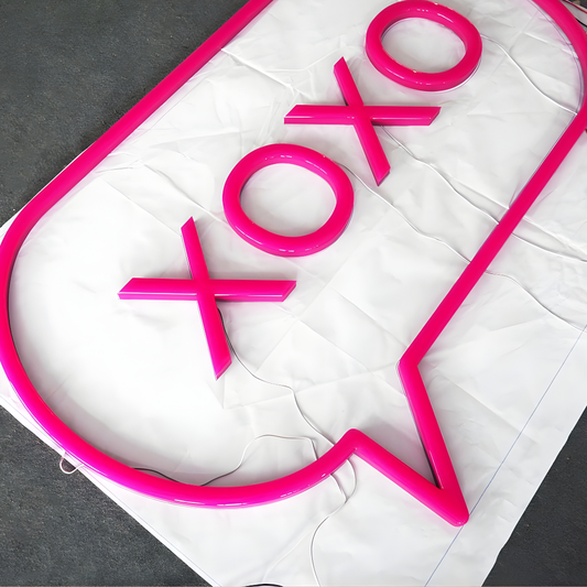 Contemporary acrylic LED neon sign for visual impact