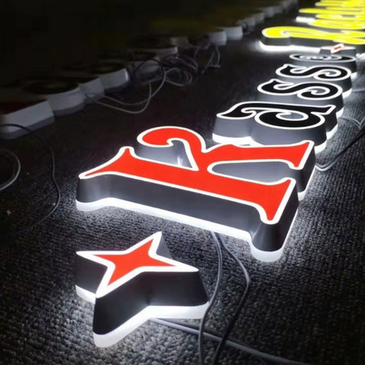 Halo and front-lit trimless LED signage for modern businesses