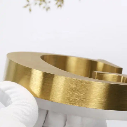 Custom back-lit signage for retail stores with exceptional visibility and elegance.