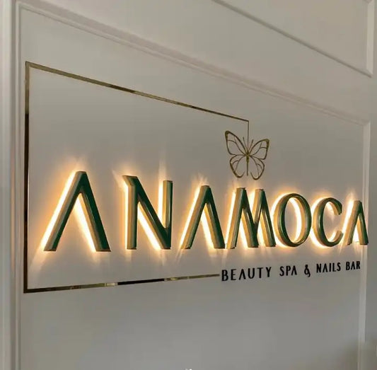 Back-lit channel letters for business - sophisticated halo effect and high visibility