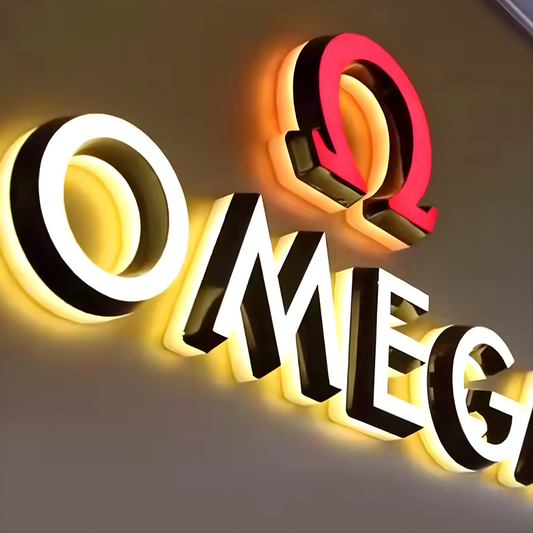 Commercial trimless LED channel letter with dual illumination