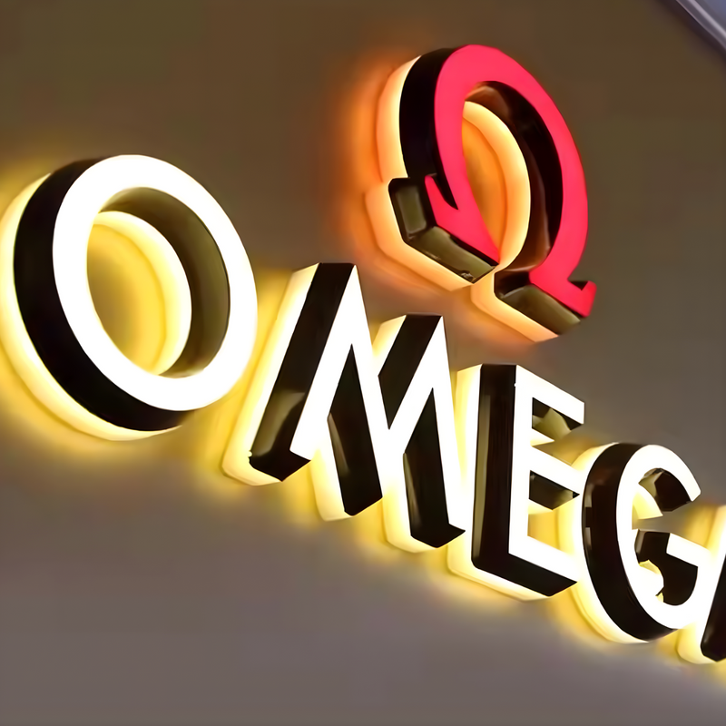 Commercial trimless LED channel letter with dual illumination