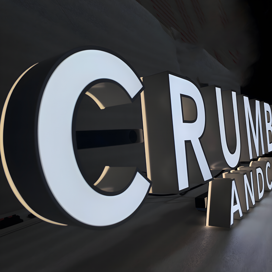 Trim-Cap Dual-Lit Channel Letters