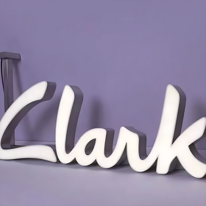 Weatherproof trimless LED front-lit letters for outdoor business signage