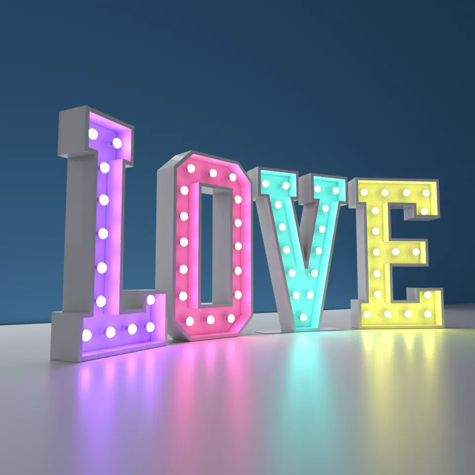 Eye-catching marquee letters for holiday and themed events