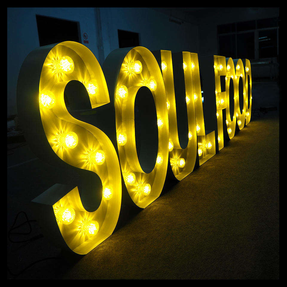Elegant marquee letters for event decor and signage