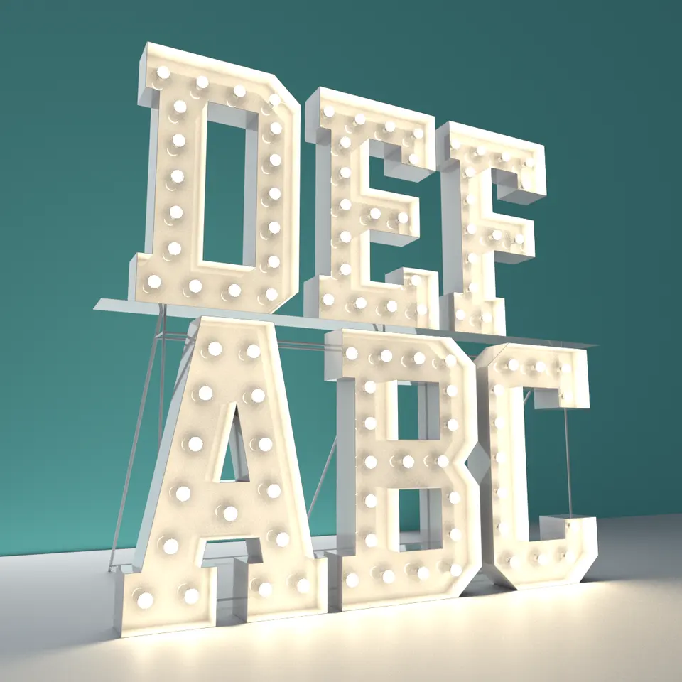 Custom Marquee Letters