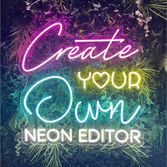 Customizable LED Neon sign with sleek design for events