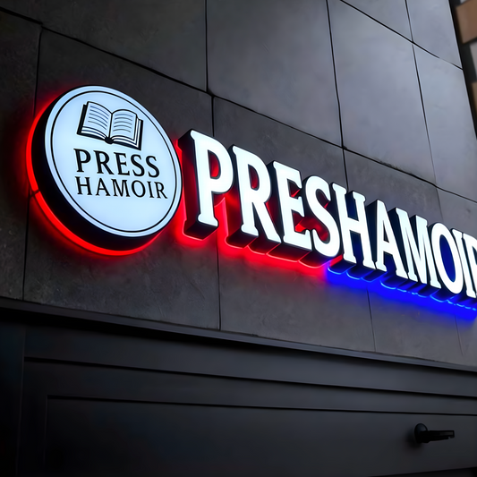 Trim-Cap Dual-Lit Channel Letters