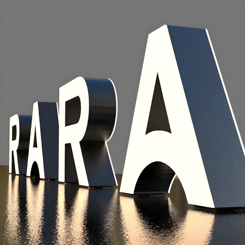 UL-listed trimless dual-lit LED sign for retail and office branding