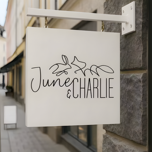 Flat-cut Hanging Blade Sign