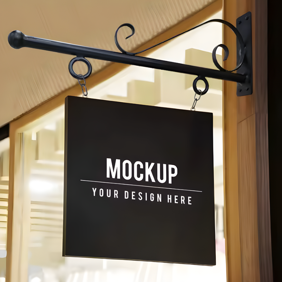 Flat-cut Hanging Blade Sign
