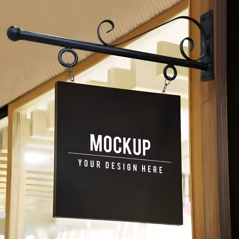 Flat-cut Hanging Blade Sign