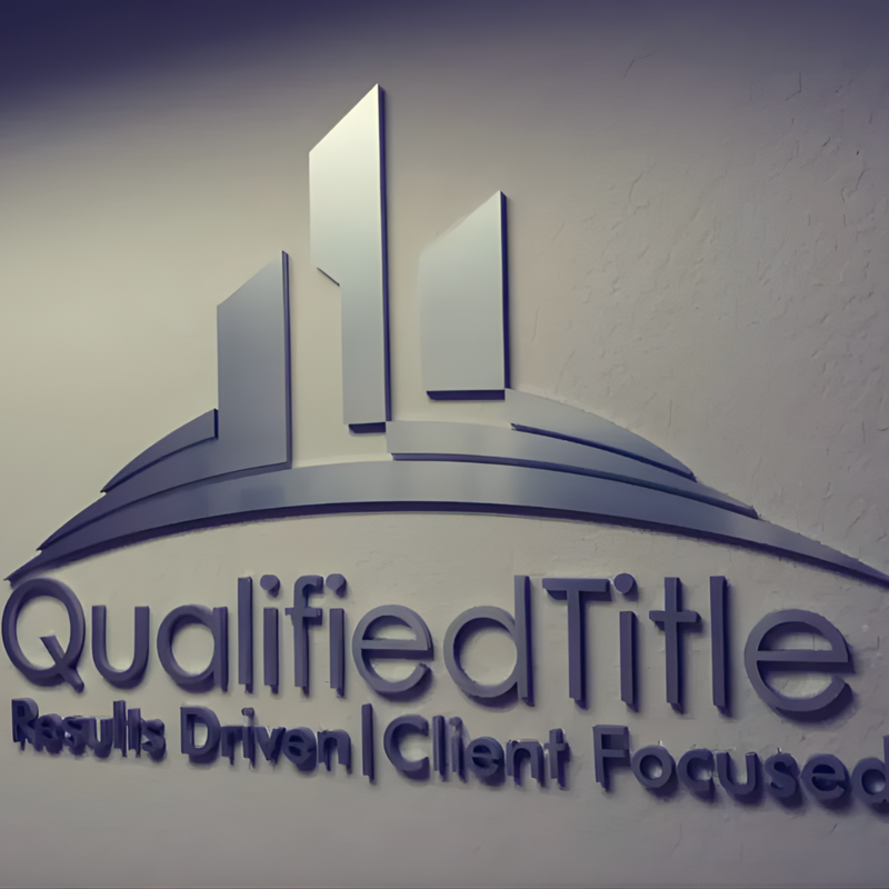 Precision-cut flat metal sign for exterior branding
