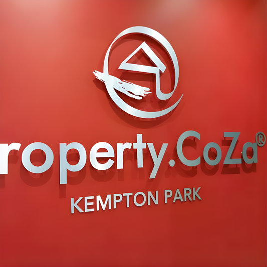 Outdoor-ready flat-cut sign for commercial signage