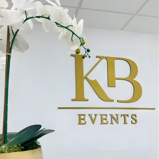 Custom flat-cut sign for tailored exterior brand display