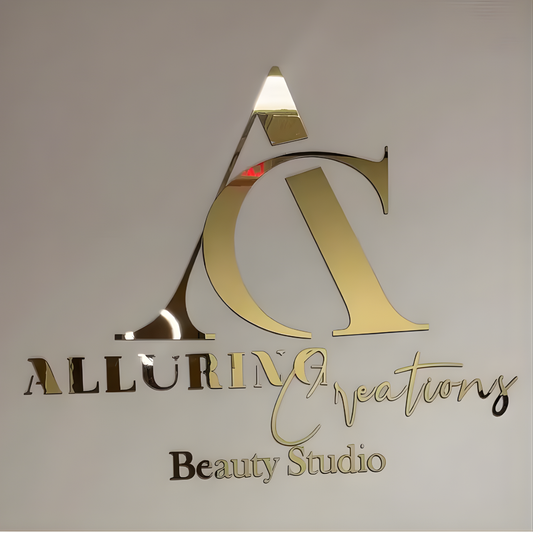 Weather-resistant flat-cut sign for exterior business use