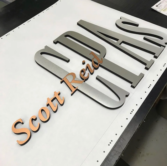 Custom Flat Metal Letters