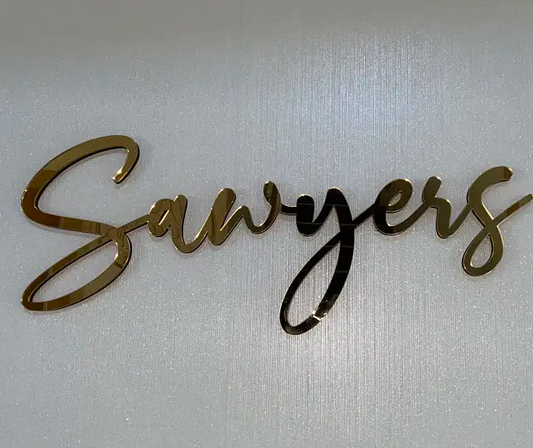 3D business logo sign with custom non-illuminated design