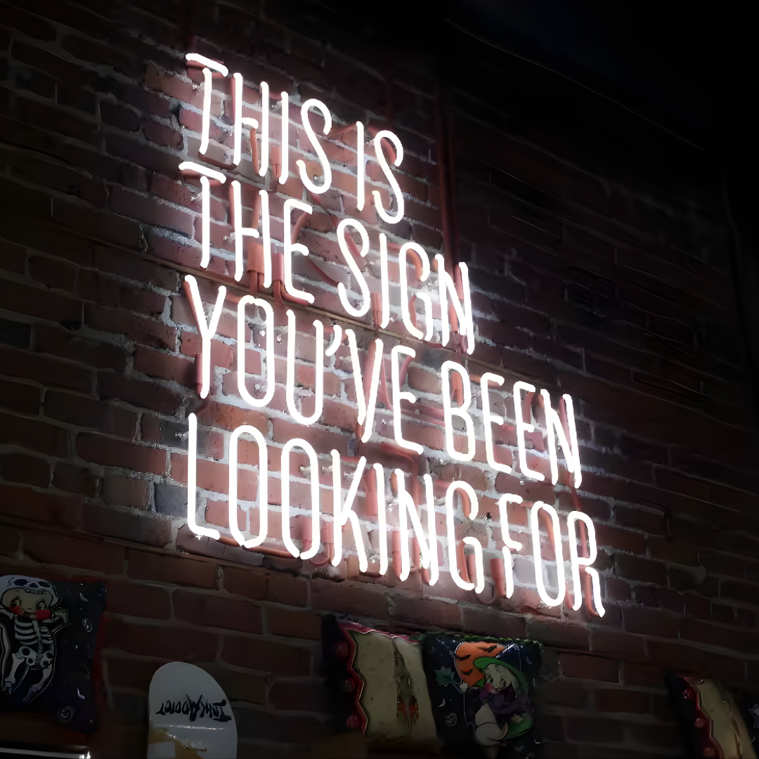Glass Neon Sign