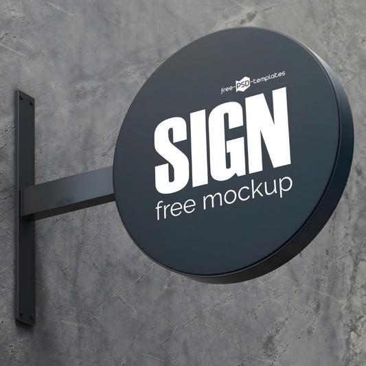 Architectural LED hollow-out blade sign for modern storefronts