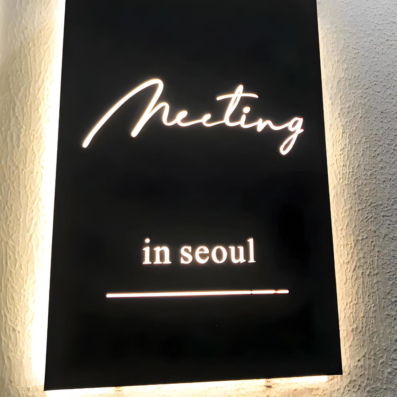 Architectural-style hollow-out LED lightbox for modern signage