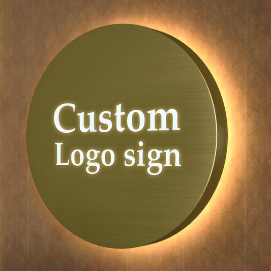 Slim profile hollow-out LED lightbox with bright illuminated cut-outs