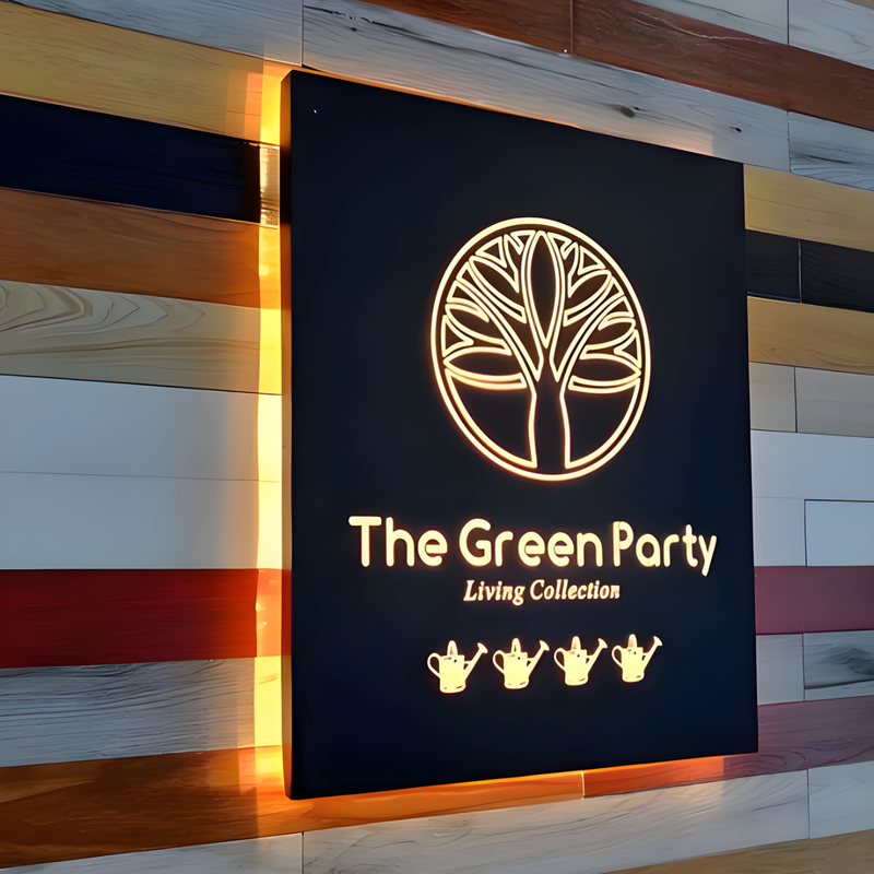 Durable hollow-out LED lightbox with bright commercial illumination