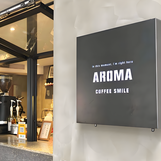 Commercial hollow-out LED lightbox designed for professional signage