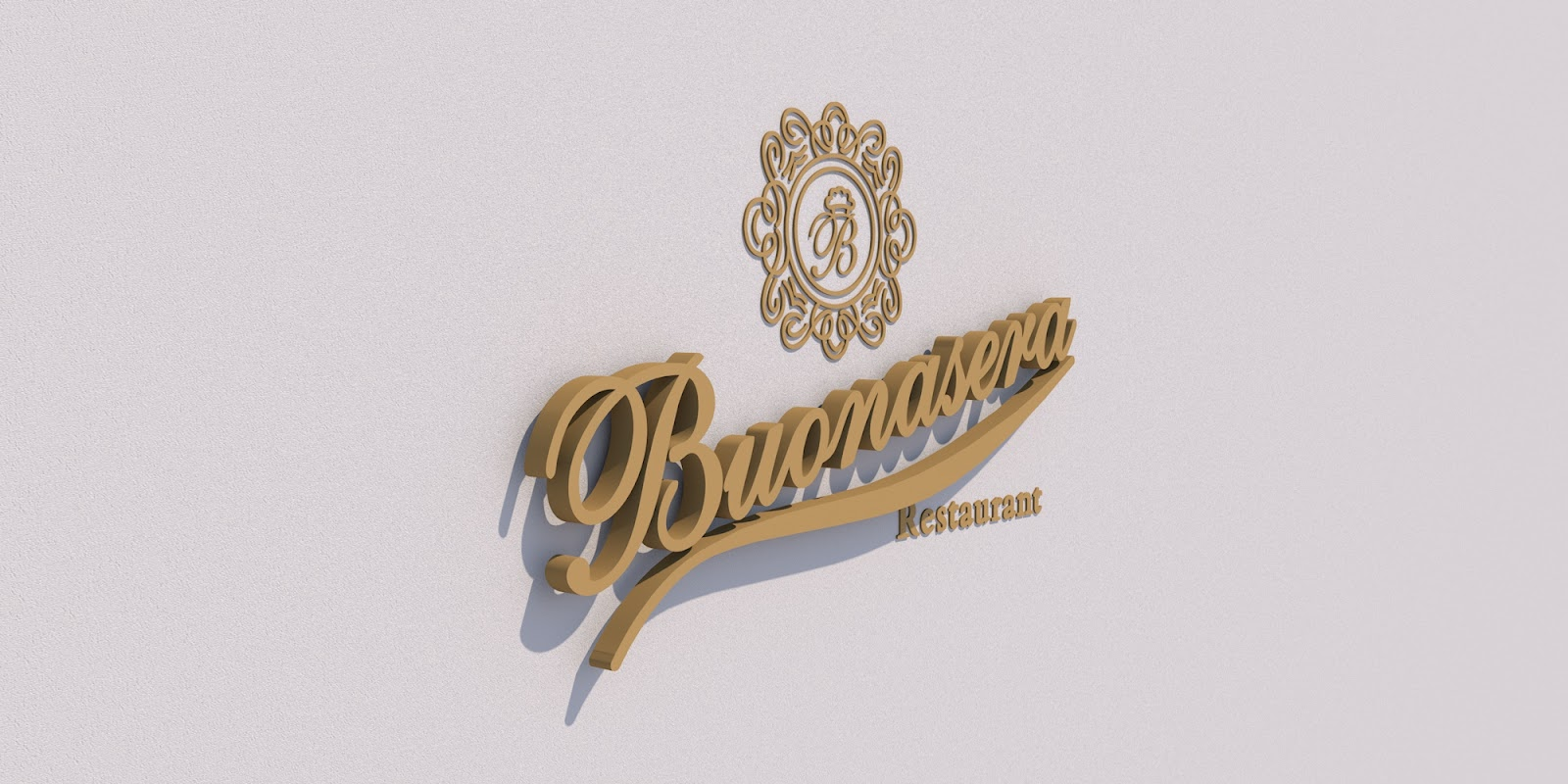 Custom Business Sign for Cristian - Buonasera