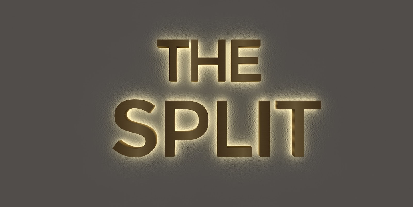 Custom Business Sign: THE SPLIT