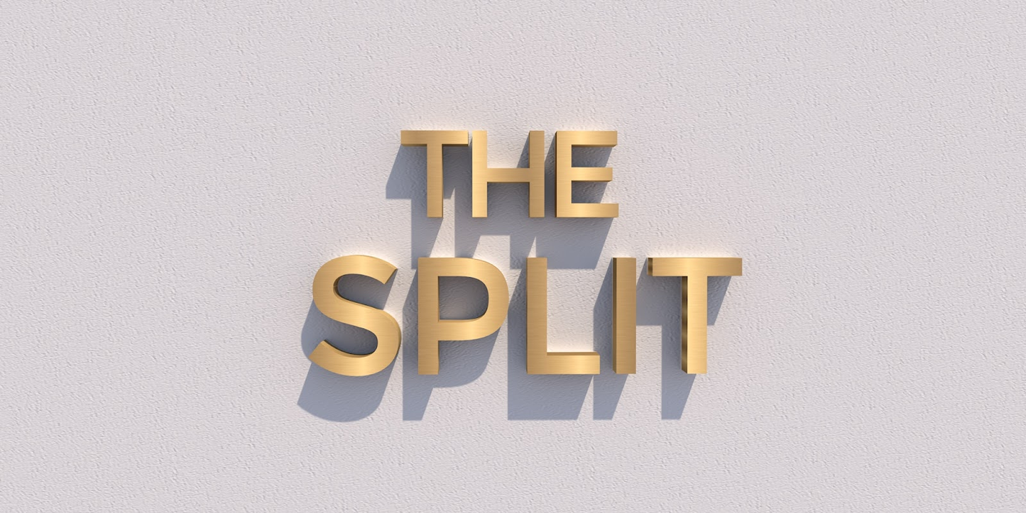 Custom Business Sign: THE SPLIT