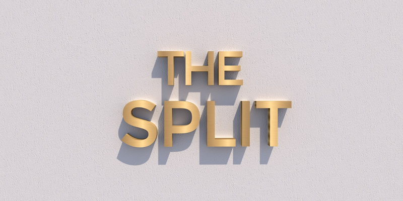 Custom Business Sign: THE SPLIT