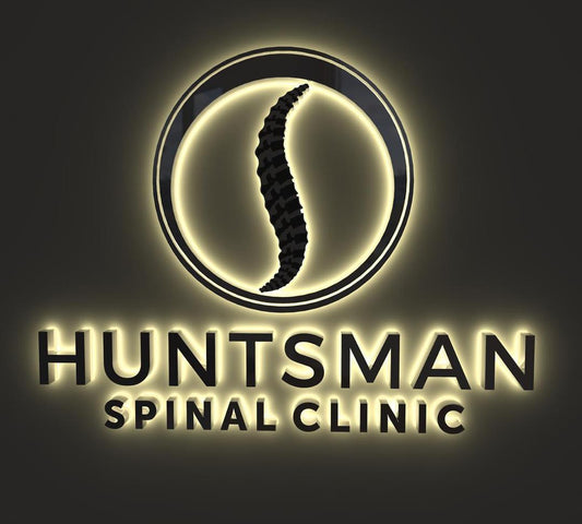 Custom Business Sign for "Huntsman Spinal Clinic" | 1-Year Warranty