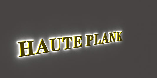 Custom Business Sign for "HAUTE PLANK" | 1-Year Warranty